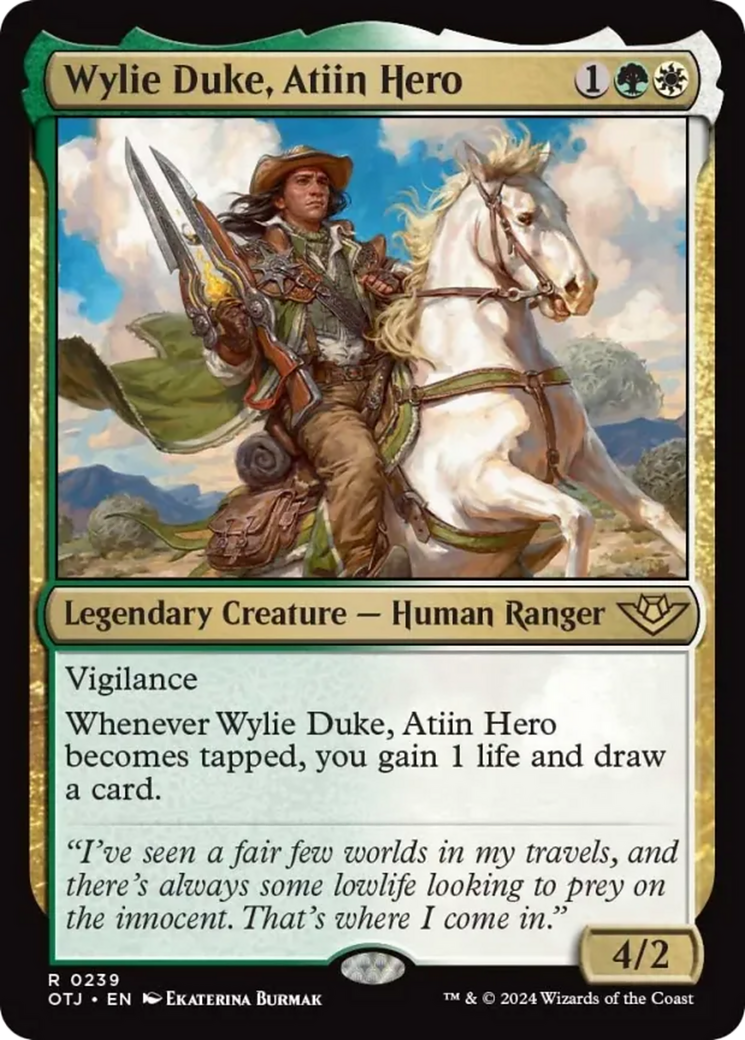 Wylie Duke, Atiin Hero [Outlaws of Thunder Junction] | Eastridge Sports Cards & Games