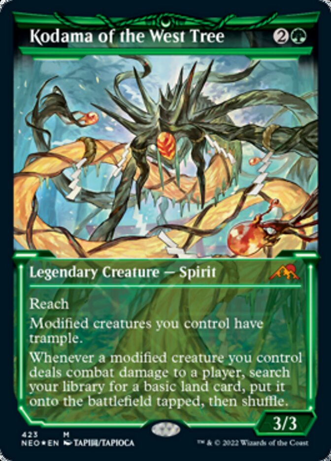 Kodama of the West Tree (Showcase) (Foil Etched) [Kamigawa: Neon Dynasty] | Eastridge Sports Cards & Games