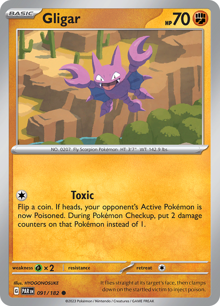 Gligar (091/182) [Scarlet & Violet: Paradox Rift] | Eastridge Sports Cards & Games