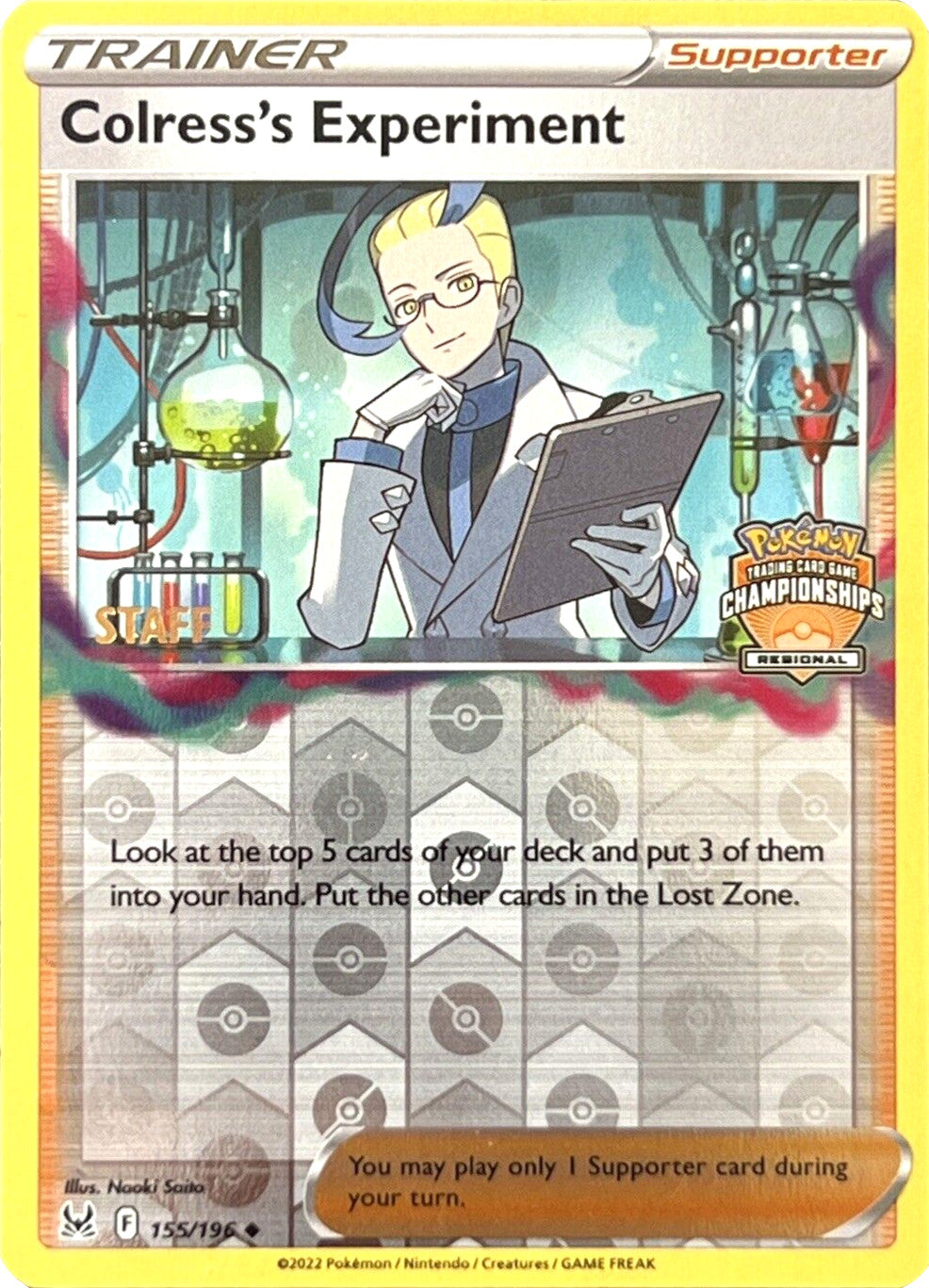 Colress's Experiment (Regional Championships) (Staff) [Sword & Shield: Lost Origin] | Eastridge Sports Cards & Games