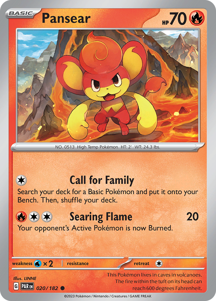 Pansear (020/182) [Scarlet & Violet: Paradox Rift] | Eastridge Sports Cards & Games