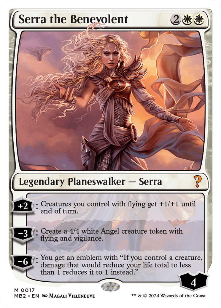 Serra the Benevolent (White Border) [Mystery Booster 2] | Eastridge Sports Cards & Games