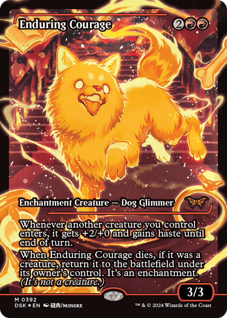 Enduring Courage (Japan Showcase) [Duskmourn: House of Horror] | Eastridge Sports Cards & Games