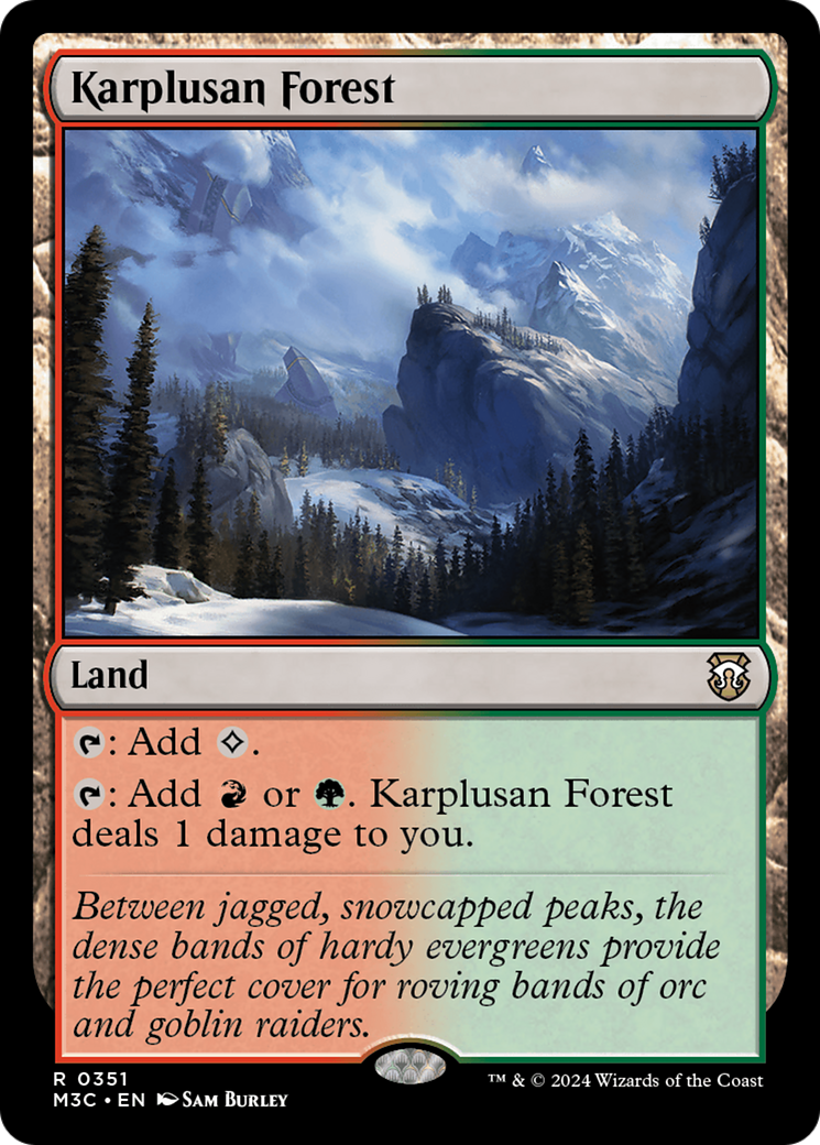 Karplusan Forest (Ripple Foil) [Modern Horizons 3 Commander] | Eastridge Sports Cards & Games