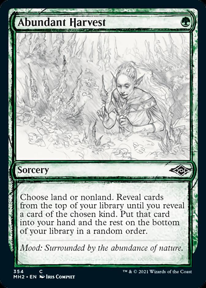 Abundant Harvest (Sketch) [Modern Horizons 2] | Eastridge Sports Cards & Games