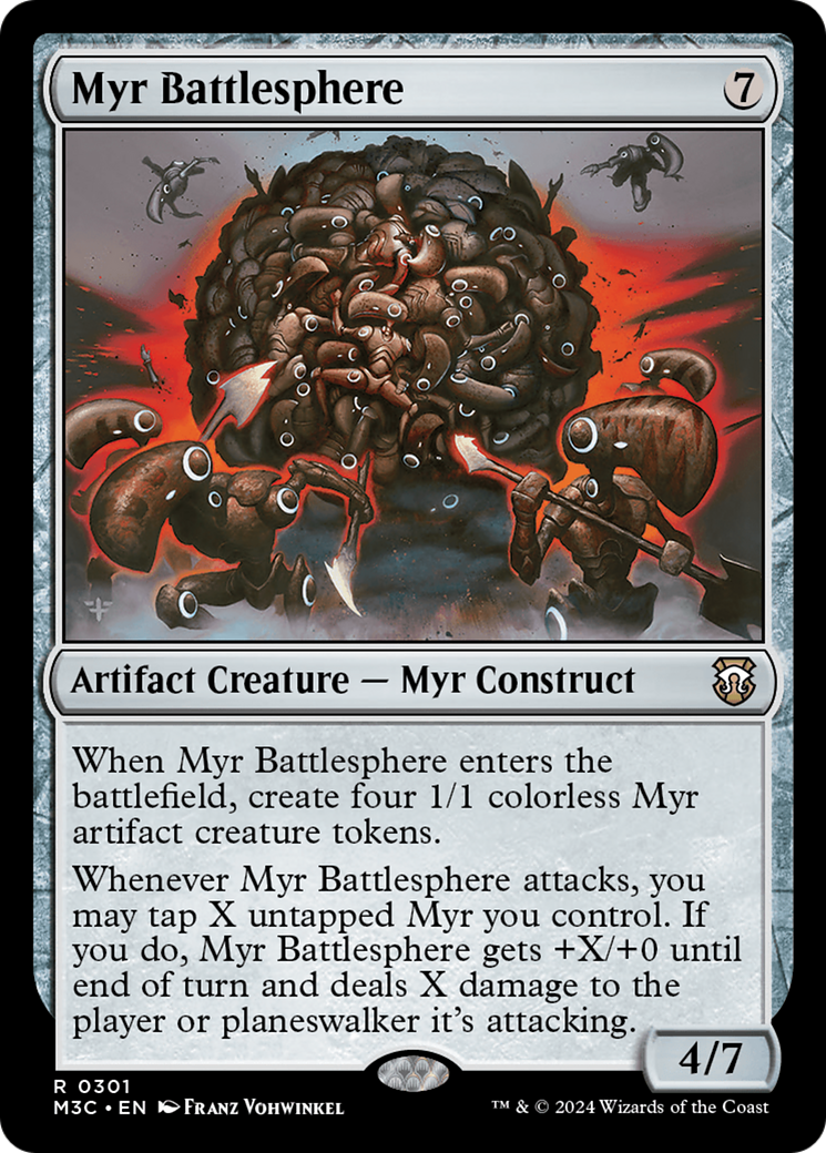 Myr Battlesphere (Ripple Foil) [Modern Horizons 3 Commander] | Eastridge Sports Cards & Games