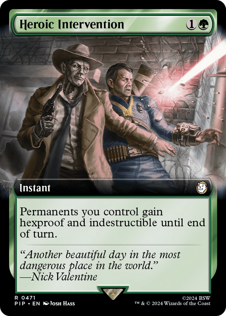 Heroic Intervention (Extended Art) [Fallout] | Eastridge Sports Cards & Games