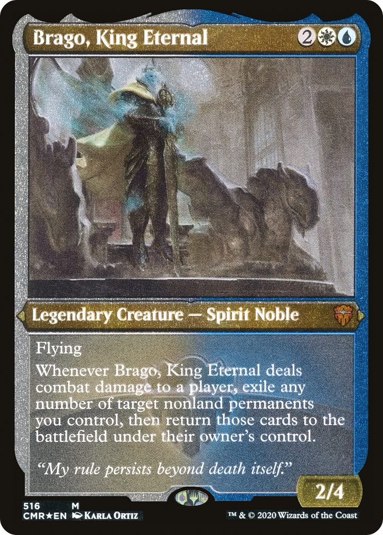 Brago, King Eternal (Foil Etched) [Commander Legends]