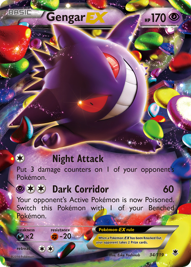 Gengar EX (34/119) [XY: Phantom Forces] | Eastridge Sports Cards & Games