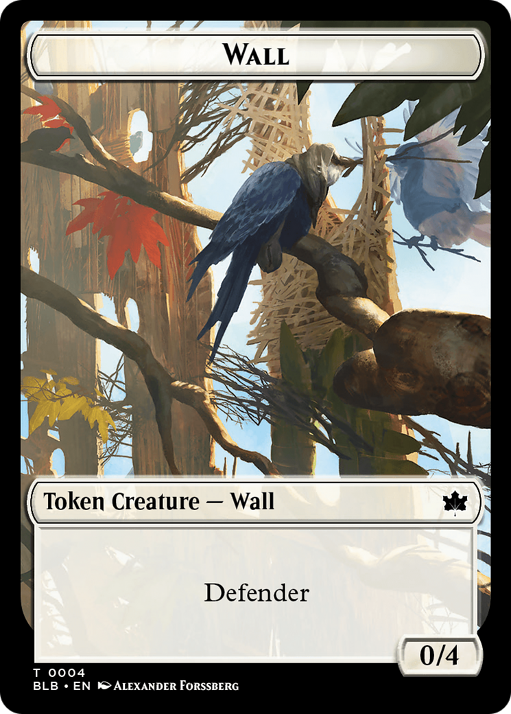 Wall Token [Bloomburrow Tokens] | Eastridge Sports Cards & Games