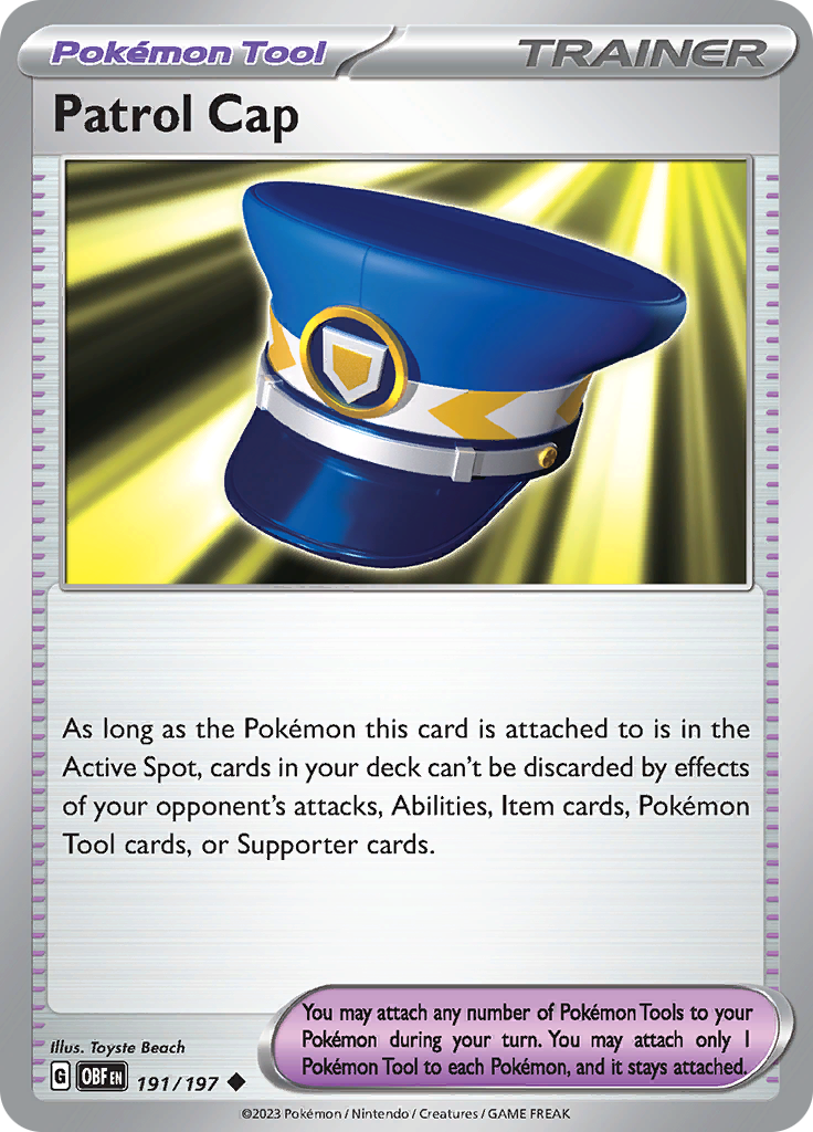 Patrol Cap (191/197) [Scarlet & Violet: Obsidian Flames] | Eastridge Sports Cards & Games