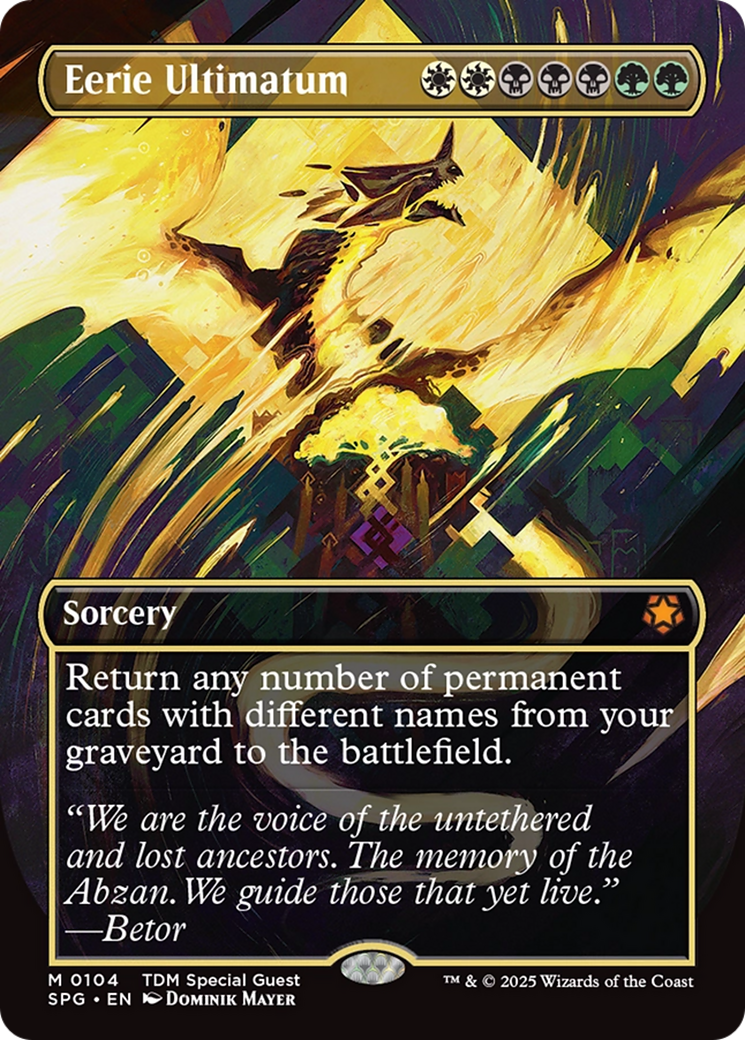 Eerie Ultimatum (Borderless) [Tarkir: Dragonstorm Special Guests] | Eastridge Sports Cards & Games