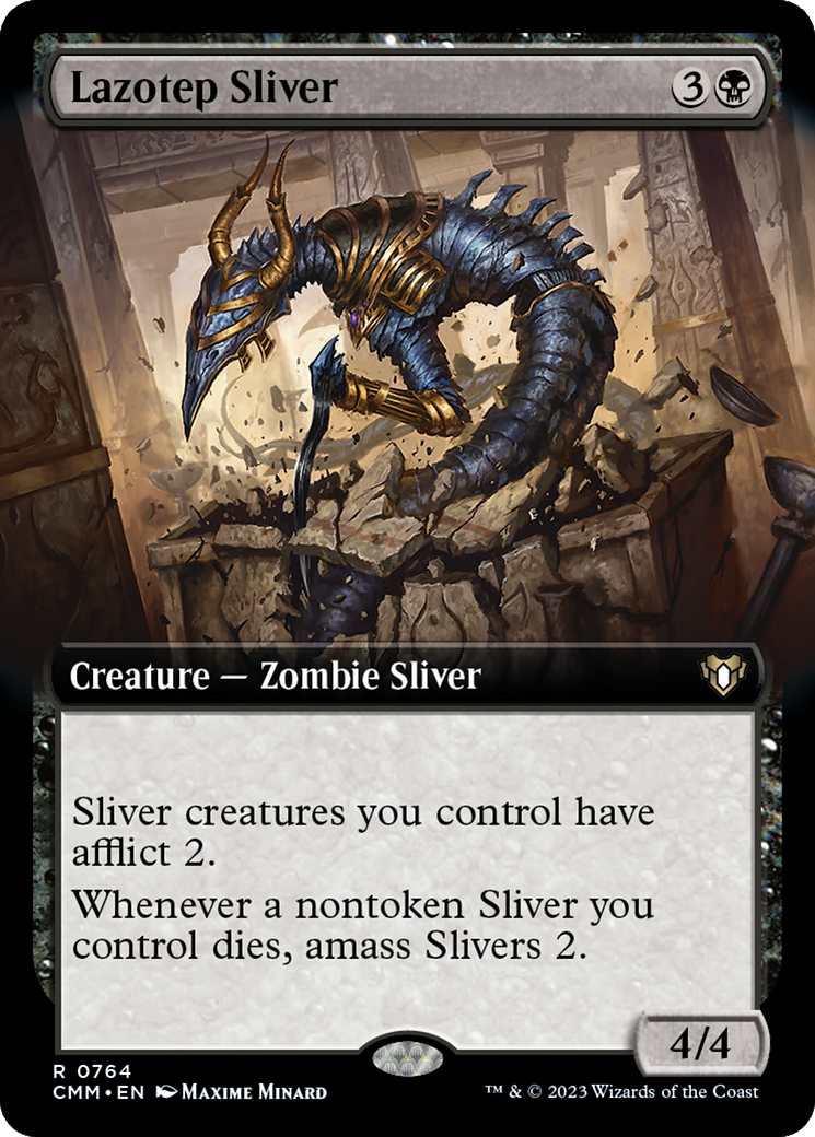 Lazotep Sliver (Extended Art) [Commander Masters] | Eastridge Sports Cards & Games