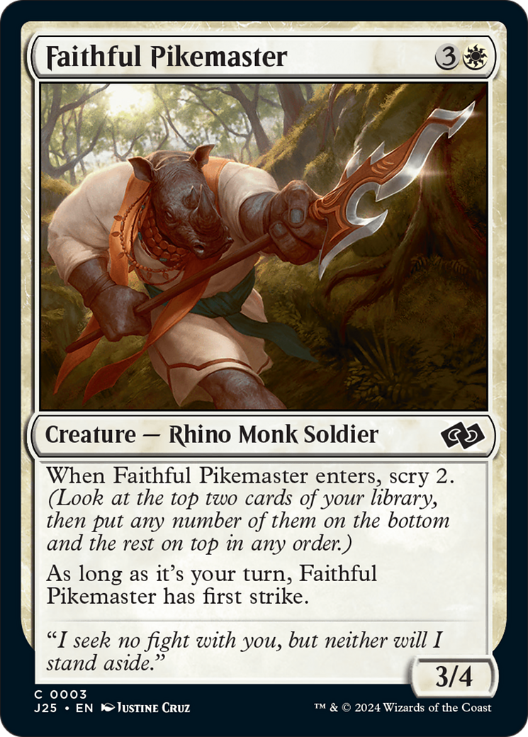 Faithful Pikemaster [Foundations Jumpstart] | Eastridge Sports Cards & Games