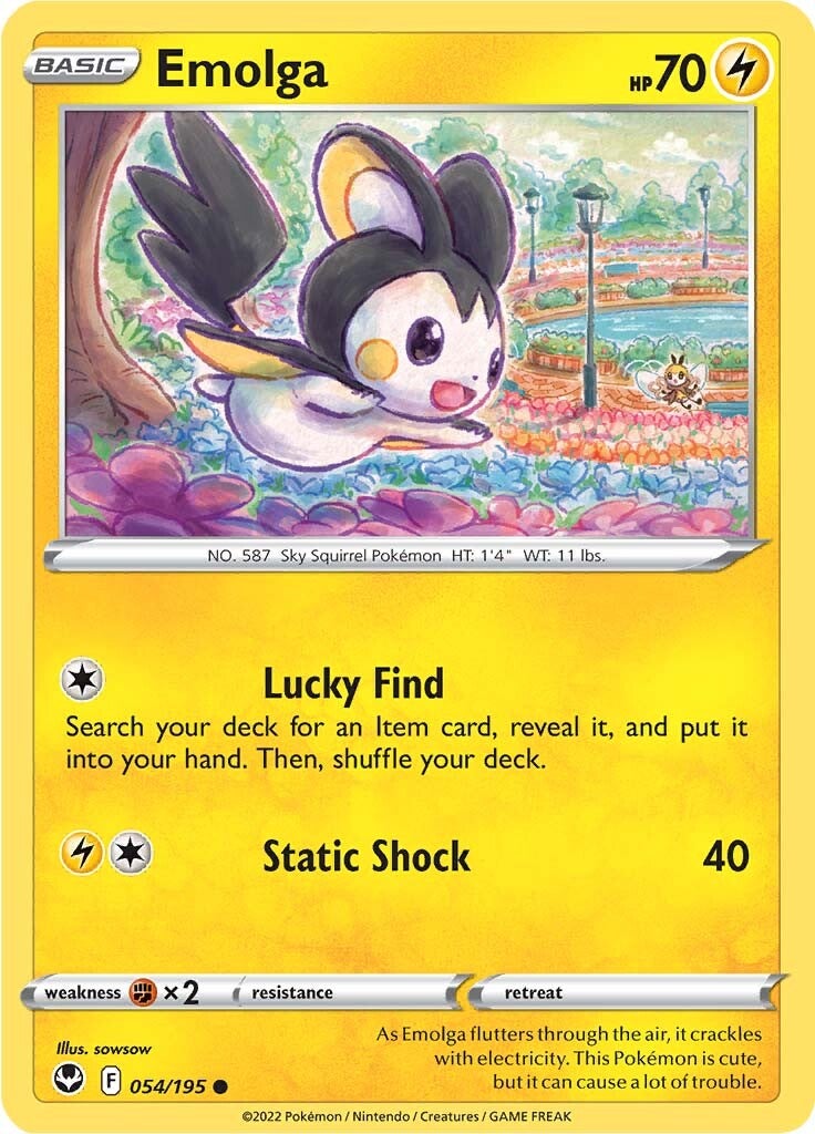 Emolga (054/195) [Sword & Shield: Silver Tempest] | Eastridge Sports Cards & Games