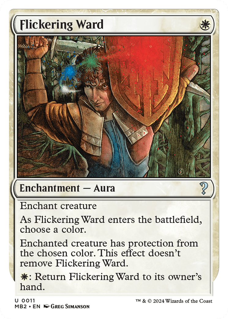 Flickering Ward (White Border) [Mystery Booster 2] | Eastridge Sports Cards & Games