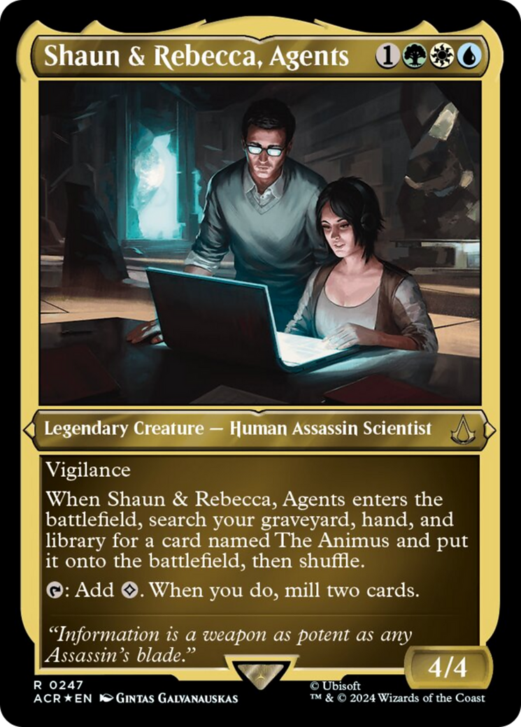 Shaun & Rebecca, Agents (Foil Etched) [Assassin's Creed] | Eastridge Sports Cards & Games