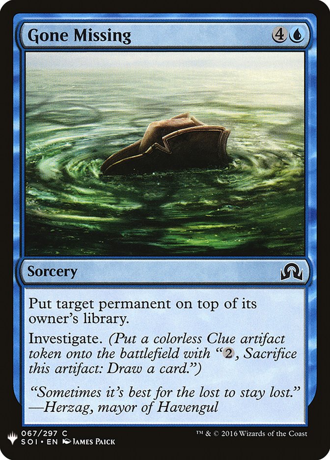 Gone Missing [Mystery Booster] | Eastridge Sports Cards & Games