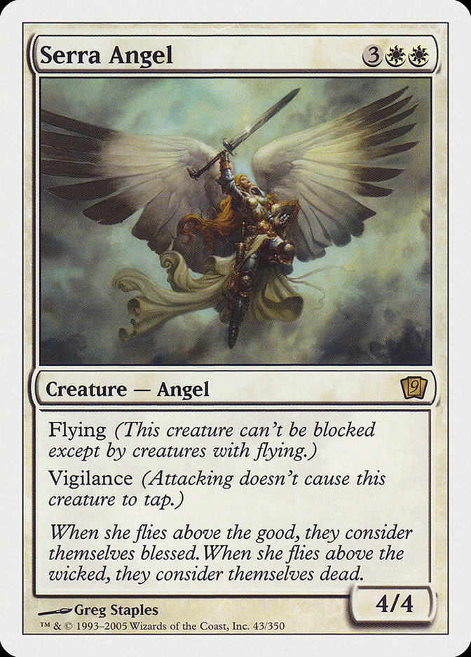 Serra Angel (9th Edition) [Oversize Cards] | Eastridge Sports Cards & Games