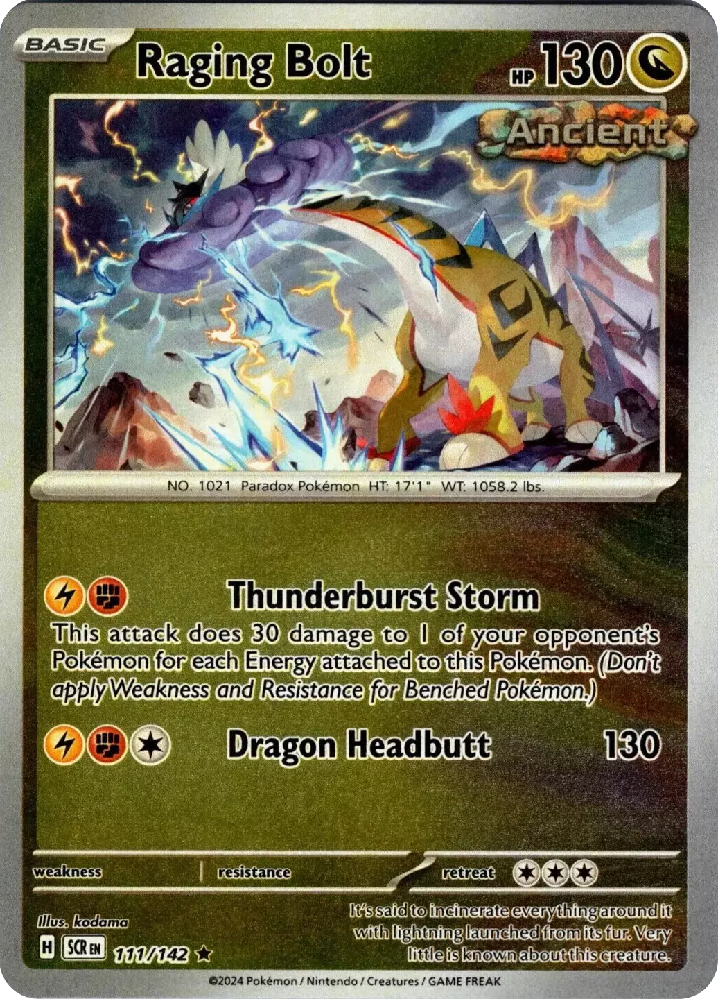 Raging Bolt (111/142) [Scarlet & Violet: Stellar Crown] | Eastridge Sports Cards & Games