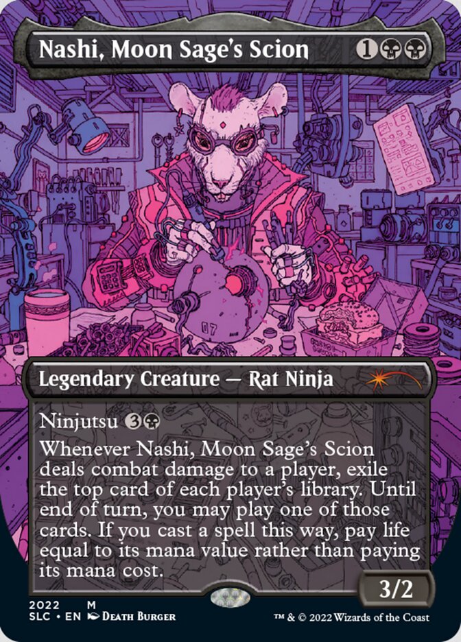 Nashi, Moon Sage's Scion (Borderless) [Secret Lair Countdown Kit] | Eastridge Sports Cards & Games