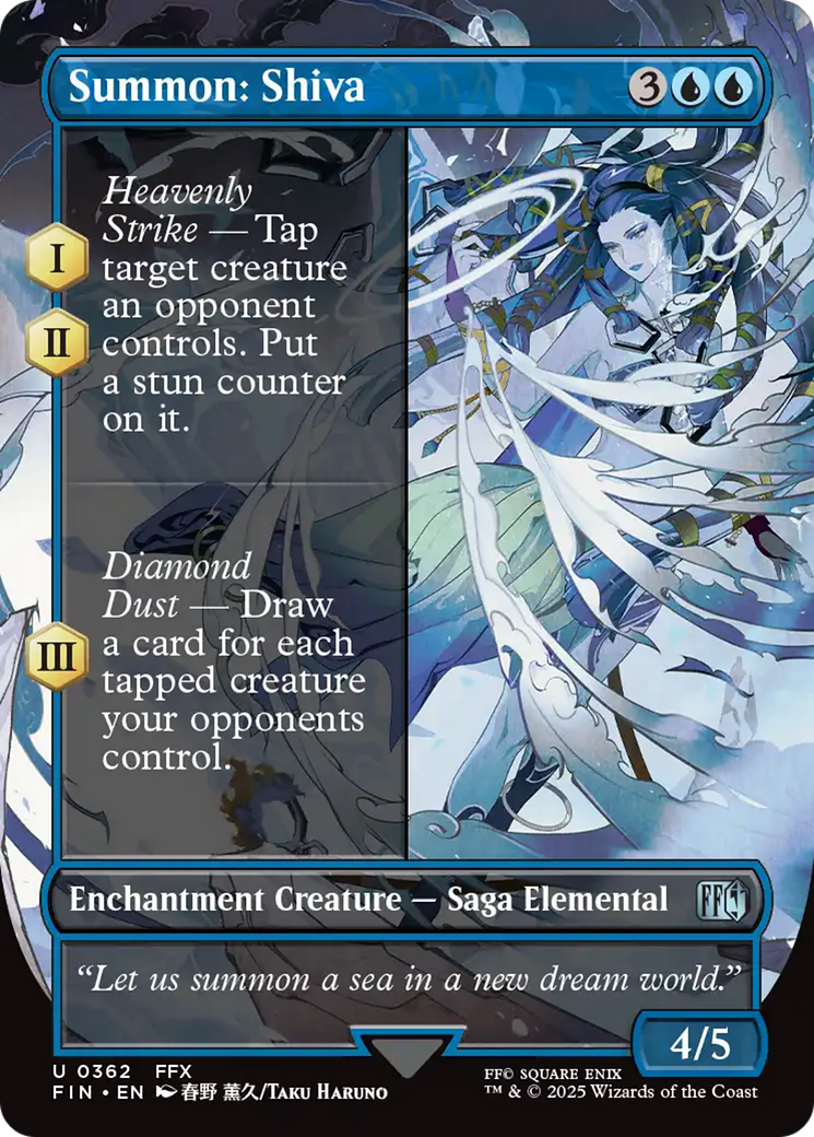 Summon: Shiva (Borderless) [FINAL FANTASY] | Eastridge Sports Cards & Games