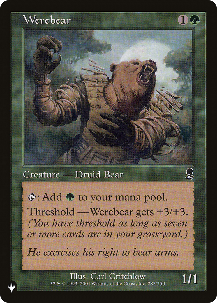 Werebear [The List Reprints] | Eastridge Sports Cards & Games