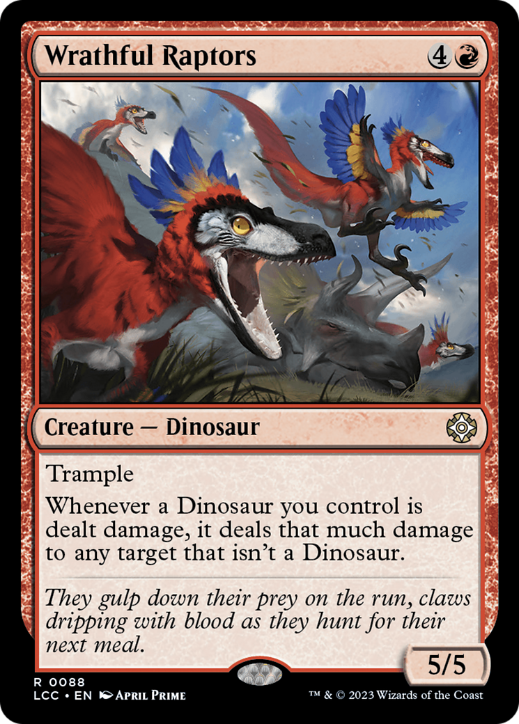 Wrathful Raptors [The Lost Caverns of Ixalan Commander] | Eastridge Sports Cards & Games