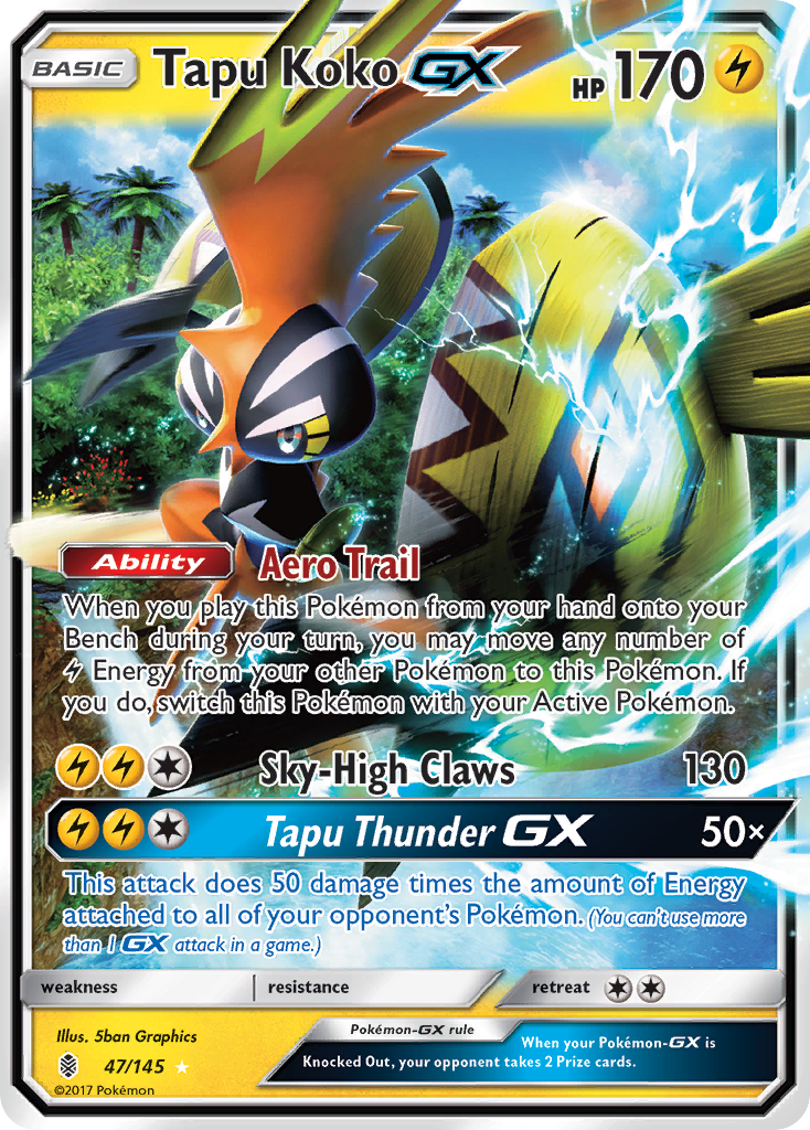 Tapu Koko GX (47/145) [Sun & Moon: Guardians Rising] | Eastridge Sports Cards & Games