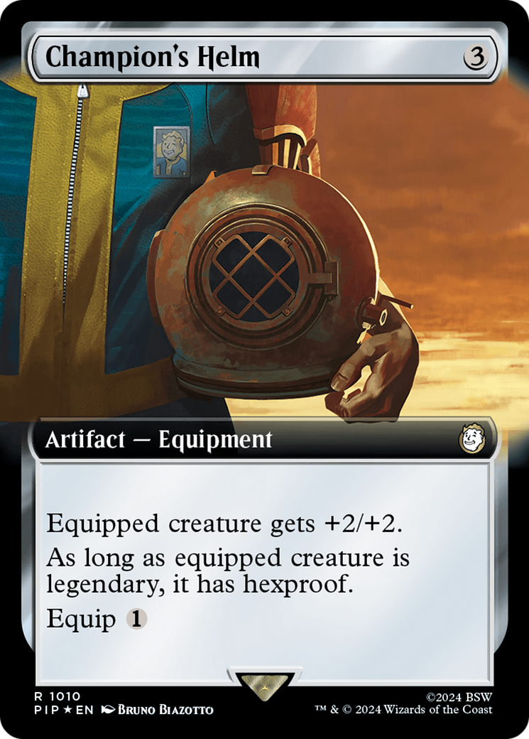 Champion's Helm (Extended Art) (Surge Foil) [Fallout] | Eastridge Sports Cards & Games