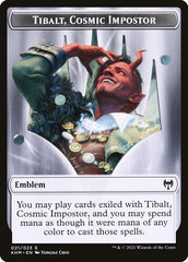 Treasure // Tibalt, Cosmic Impostor Emblem Double-Sided Token [Kaldheim Tokens] | Eastridge Sports Cards & Games