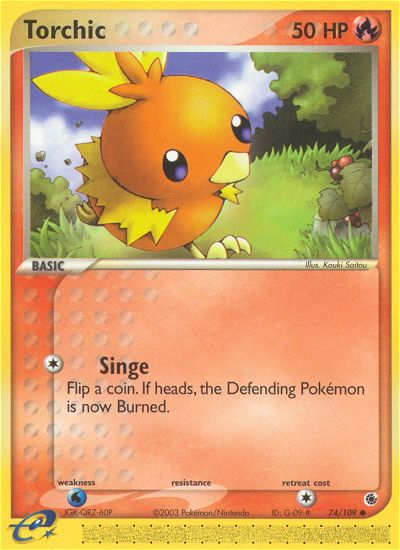 Torchic (74/109) [EX: Ruby & Sapphire] | Eastridge Sports Cards & Games