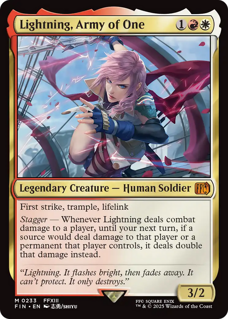 Lightning, Army of One [FINAL FANTASY] | Eastridge Sports Cards & Games