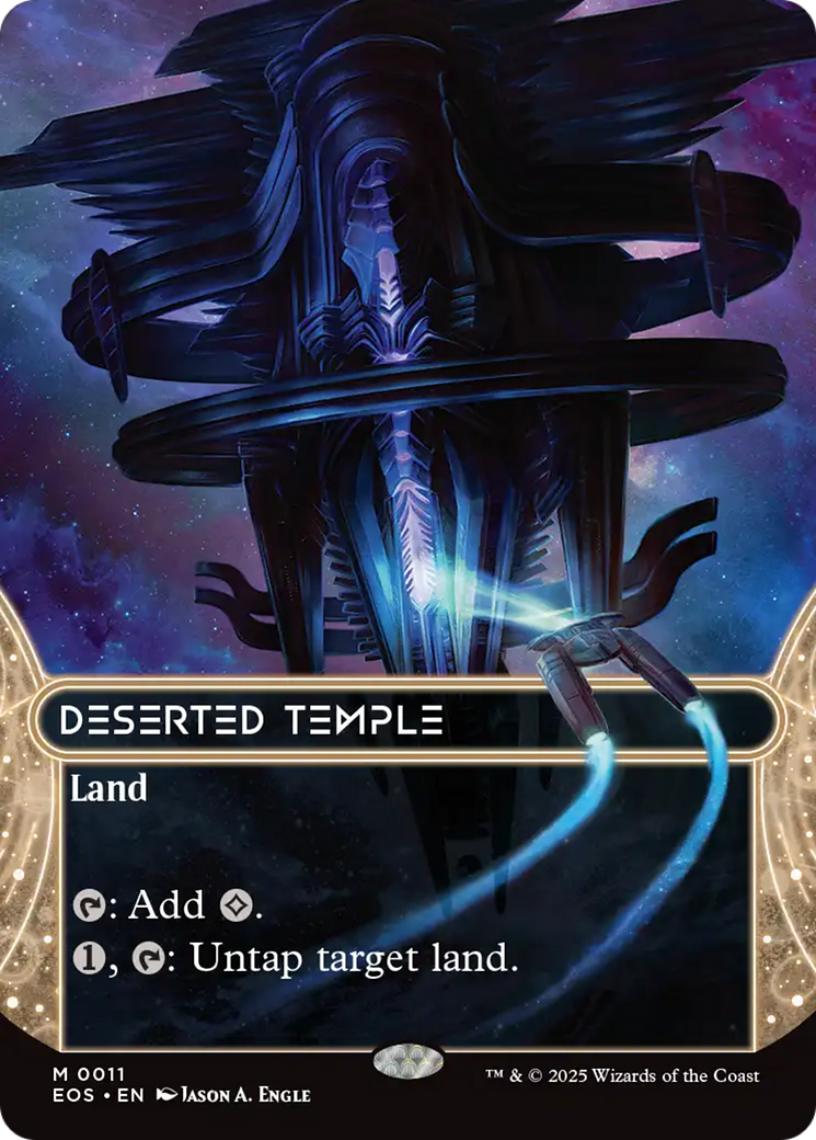 Deserted Temple (0011) (Borderless) [Edge of Eternities: Stellar Sights] | Eastridge Sports Cards & Games