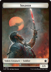 Rabbit // Soldier Double-Sided Token [Foundations Tokens] | Eastridge Sports Cards & Games