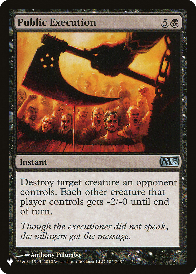 Public Execution [The List] | Eastridge Sports Cards & Games