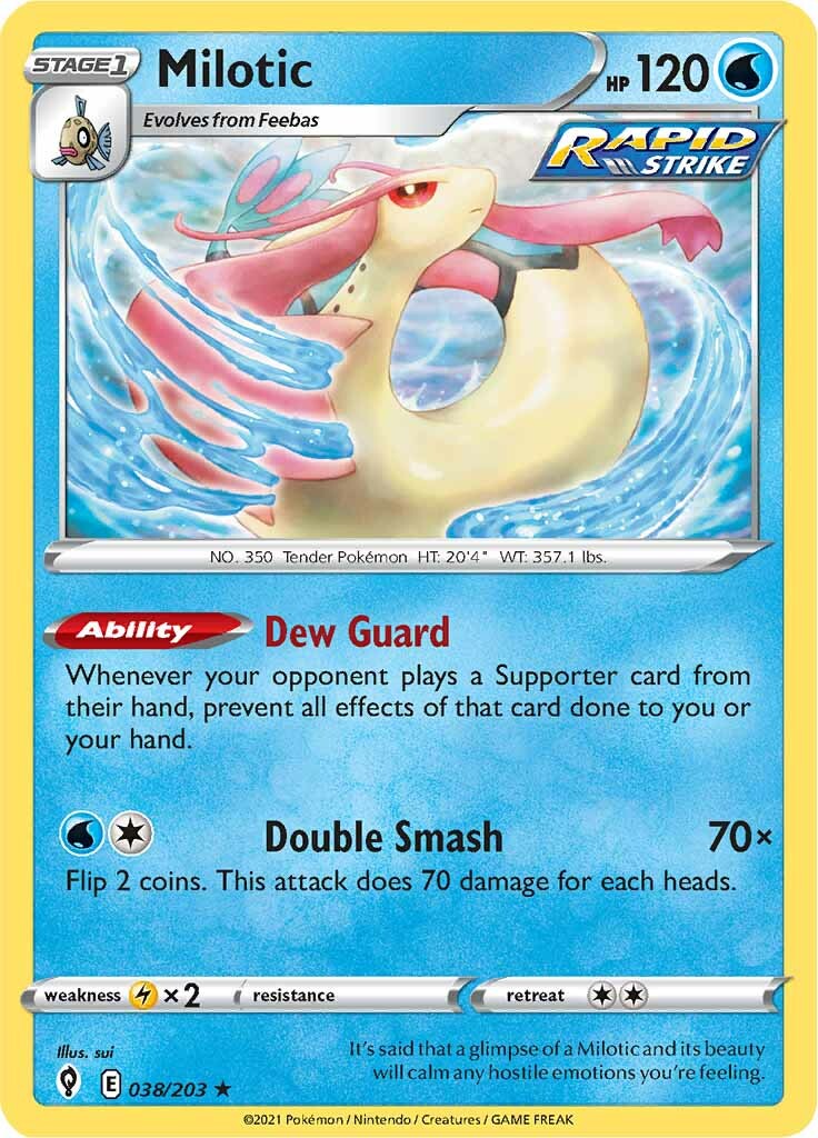 Milotic (038/203) [Sword & Shield: Evolving Skies] | Eastridge Sports Cards & Games