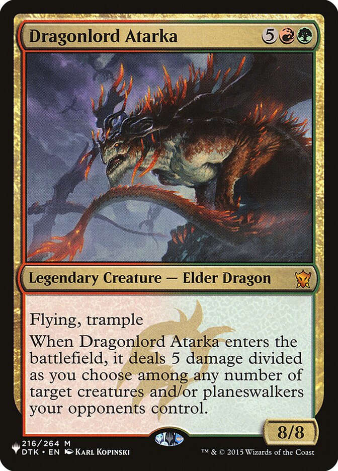 Dragonlord Atarka [The List] | Eastridge Sports Cards & Games