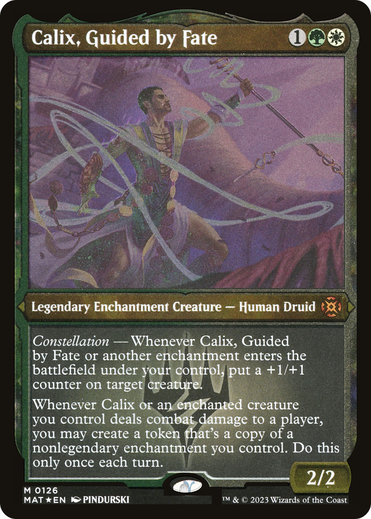 Calix, Guided by Fate (Foil Etched) [March of the Machine: The Aftermath]