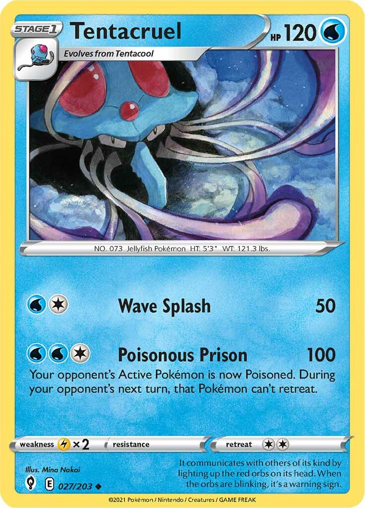 Tentacruel (027/203) [Sword & Shield: Evolving Skies] | Eastridge Sports Cards & Games