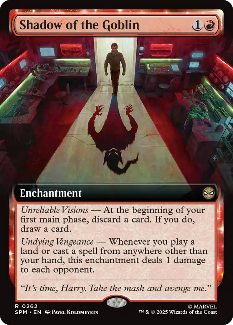 Shadow of the Goblin (Extended Art) [Marvel's Spider-Man] | Eastridge Sports Cards & Games