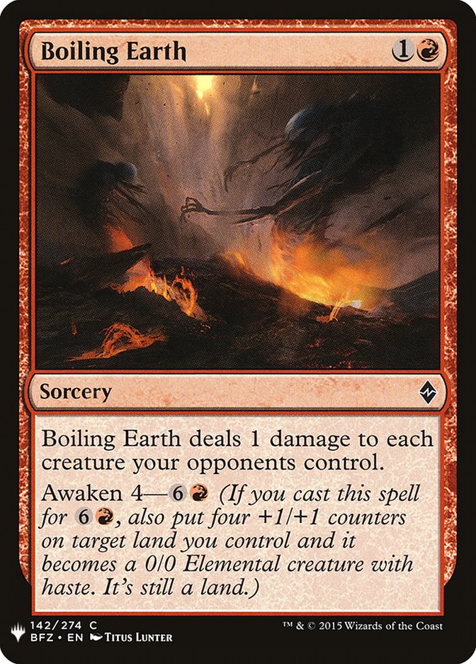 Boiling Earth [Mystery Booster] | Eastridge Sports Cards & Games