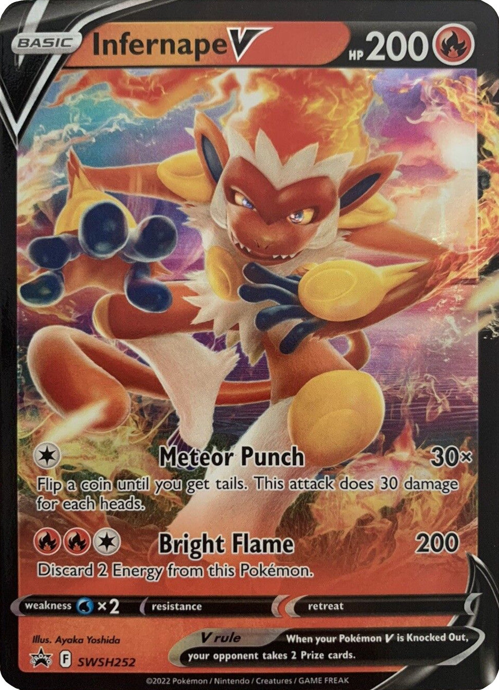 Infernape V (SWSH252) (Jumbo Card) [Sword & Shield: Black Star Promos] | Eastridge Sports Cards & Games