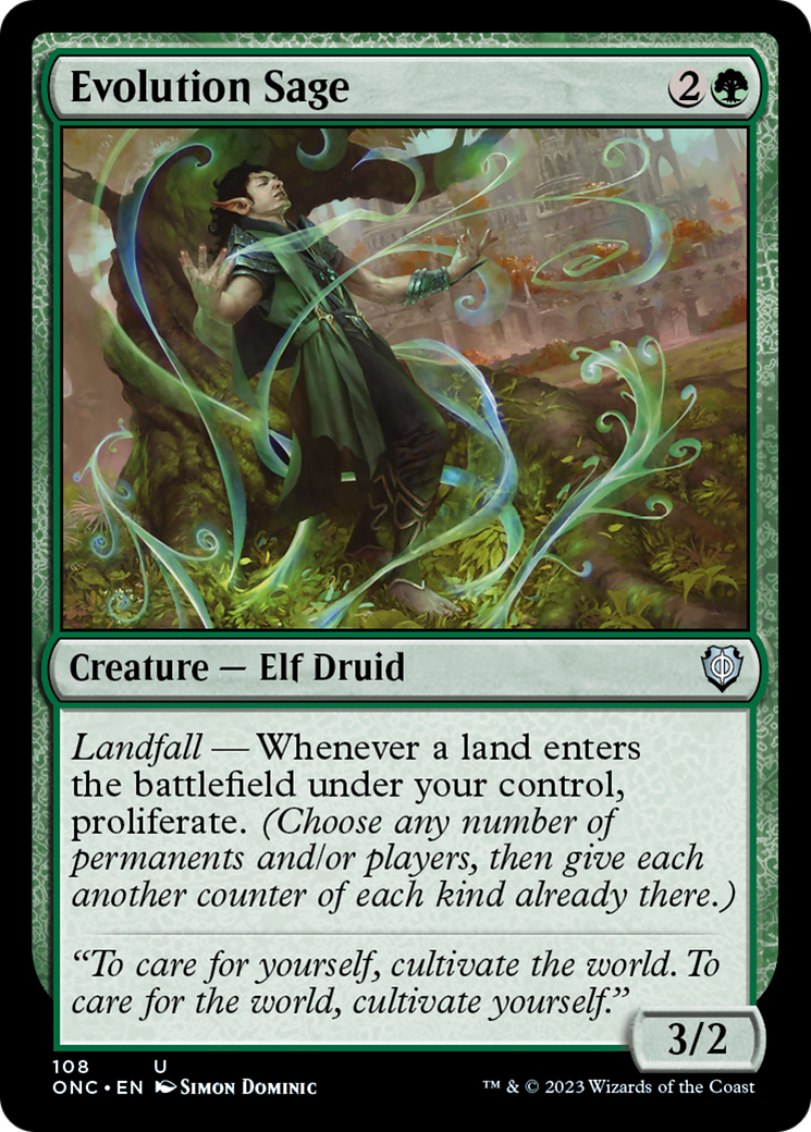 Evolution Sage [Phyrexia: All Will Be One Commander] | Eastridge Sports Cards & Games