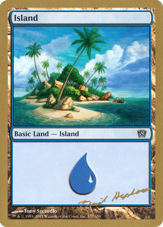 Island (dh337) (Dave Humpherys) [World Championship Decks 2003] | Eastridge Sports Cards & Games