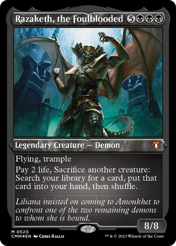 Razaketh, the Foulblooded (Foil Etched) [Commander Masters] | Eastridge Sports Cards & Games