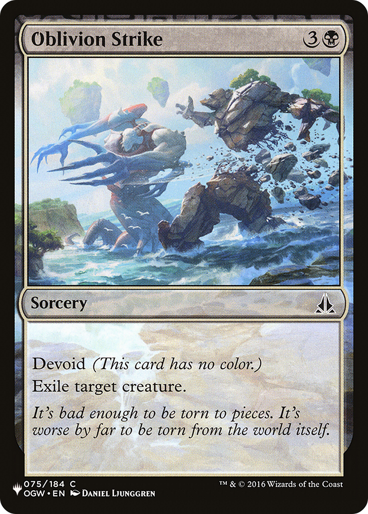 Oblivion Strike [The List] | Eastridge Sports Cards & Games