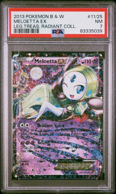 2013 Pokemon Black and White Rad. Coll. Meloetta EX #11 PSA 7 | Eastridge Sports Cards & Games