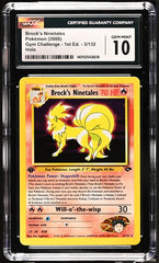 2000 Pokemon Gym Challenge 1st Edition Brock's Ninetales Holo #3 CGC 10 | Eastridge Sports Cards & Games
