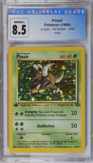 1999 Pokemon Jungle 1st Edition Pinsir Holo #9 CGC 8.5 | Eastridge Sports Cards & Games